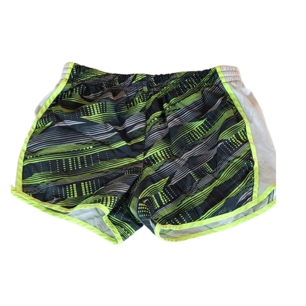 Running Sport Athletic Shorts, Lime Print